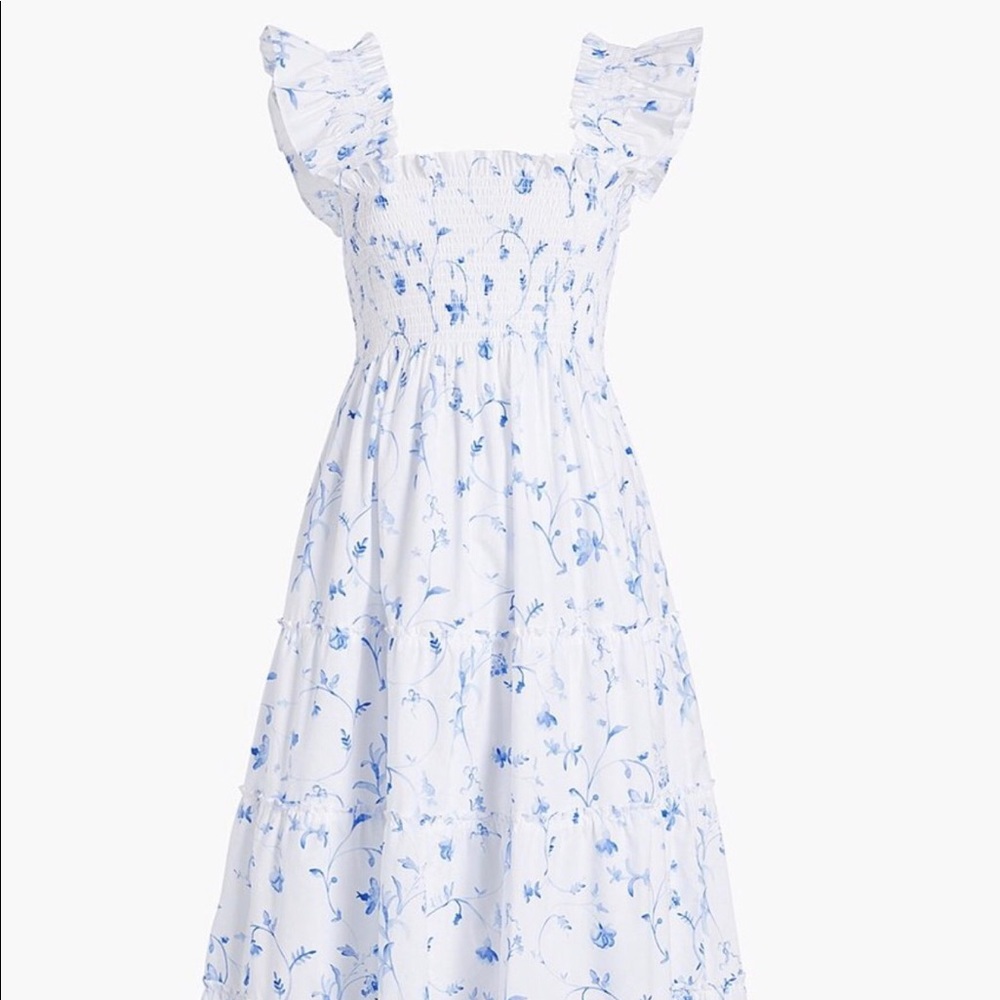 NWT! Hill House Ellie Nap Dress Blue Botanical XS